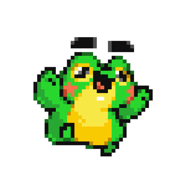 pixel-agua pixel-art--frog-agua